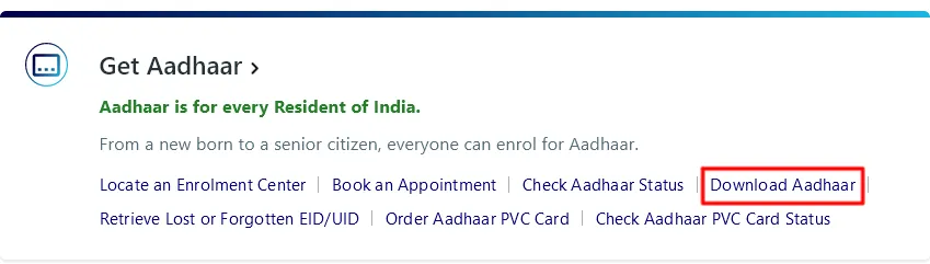 Home - Unique Identification Authority of India Government of India